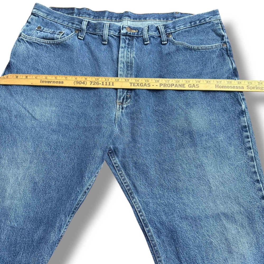 Wrangler Men's Regular Fit Premium Quality Blue Denim Jeans 44x30 - Picture 7 of 13
